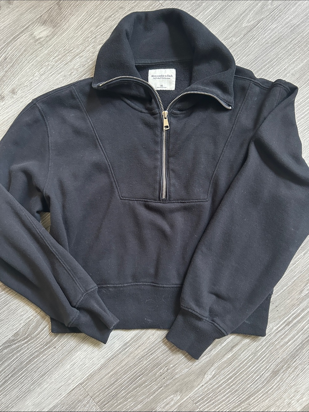 Abercrombie & Fitch Women’s Soft Collection Quarter Zip Pullover Sweatshirt
